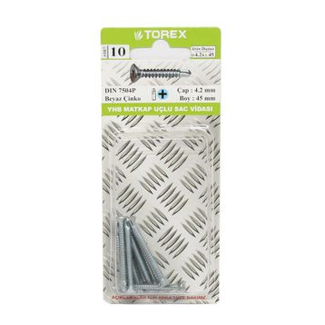 Torex DIN 7504P YHB 4.2x45 mm Matkap Uçlu Vida