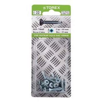 Torex DIN 7504P YHB 4.8x22 mm Matkap Uçlu Vida