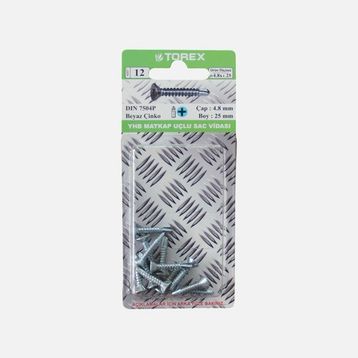 Torex DIN 7504P YHB 4.8x25 mm Matkap Uçlu Vida