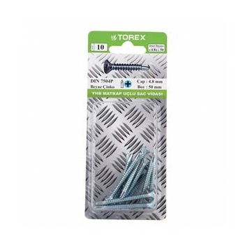 Torex DIN 7504P YHB 4.8x50 mm Matkap Uçlu Vida