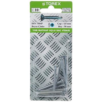 Torex DIN 7504P YHB 4.8x50 mm Matkap Uçlu Vida