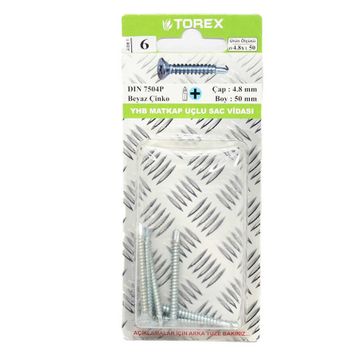 Torex DIN 7504P YHB 4.8x50 mm Matkap Uçlu Vida