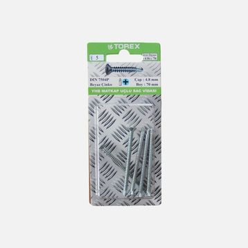 Torex DIN 7504P YHB 4.8x70 mm Matkap Uçlu Vida