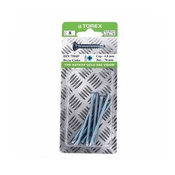 Torex DIN 7504P YHB 4.8x70 mm Matkap Uçlu Vida