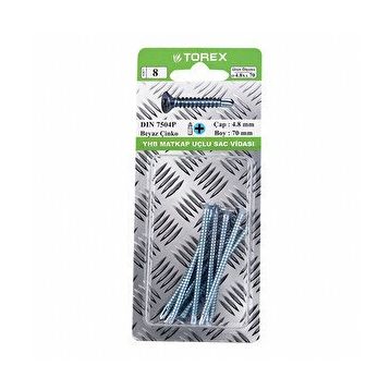 Torex DIN 7504P YHB 4.8x70 mm Matkap Uçlu Vida