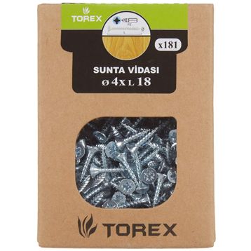 Torex DIN 7505 4x18 mm Sunta Vidası
