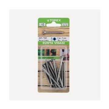 Torex DIN 7505 5 mm 5x60 mm Sunta Vidası
