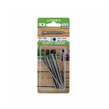 Torex DIN 7505 5 mm 5x80 mm Sunta Vidası