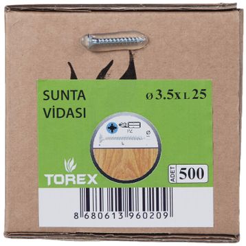 Torex DIN 7505 5x25 mm Sunta Vidası