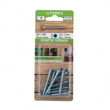 TOREX  DIN 7505 6 mm 6x50 mm Sunta Vidası