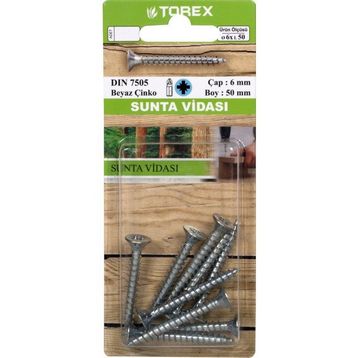 TOREX  DIN 7505 6 mm 6x50 mm Sunta Vidası
