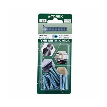 Torex DIN 965 YHB 6x30 mm Küt Uçlu Metrik Vida