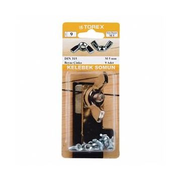 Torex M4 DIN 315 Kelebek Somun