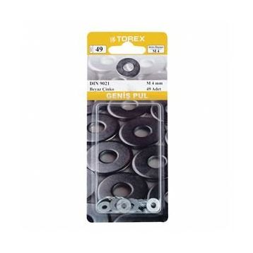 Torex M4 DIN 9021 Geniş Pul