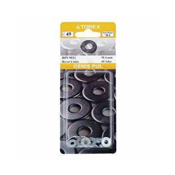 Torex M4 DIN 9021 Geniş Pul