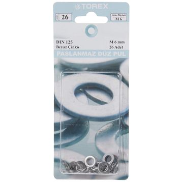 Torex M6 DIN 125 Düz Pul