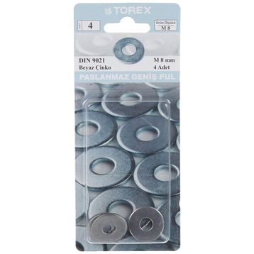 Torex M8 DIN 9021 Geniş Pul