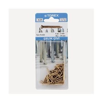 Torex Sarı Fosfat 2x20 mm Çelik Çivi