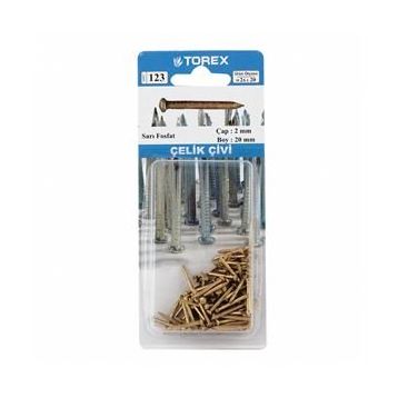 Torex Sarı Fosfat 2x20 mm Çelik Çivi