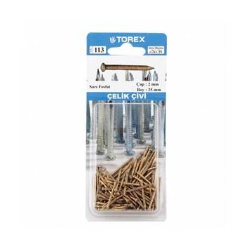 Torex Sarı Fosfat 2x25 mm Çelik Çivi