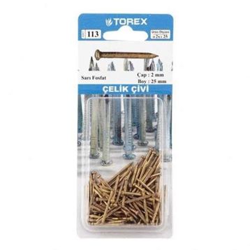 Torex Sarı Fosfat 2x25 mm Çelik Çivi