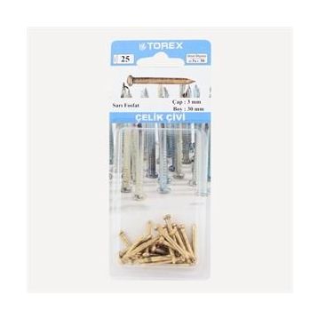 Torex Sarı Fosfat 3x30 mm Çelik Çivi