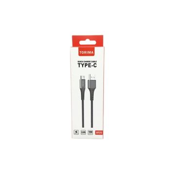 Torima 2.4A Type C Halat Şarj ve Data Kablosu