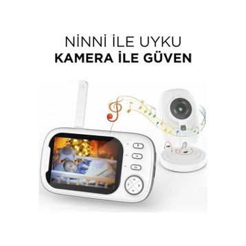 Torima ABM600 2 MP 3.6mm HD Ready Lens Monitörlü Akıllı Bebek Telsiz Güvenlik Kamerası