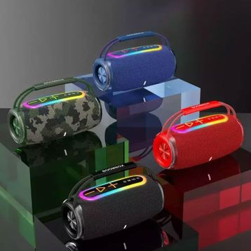 Torima Booms Box 360 Red Siyah Taşınabilir RGB Ledli Bluetooth Hoparlör