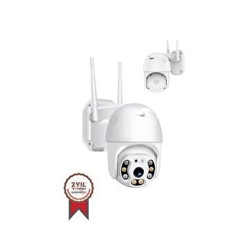Torima CMR-12 Beyaz 360° Görüş Hareketli Wi-Fi Akıllı IP Güvenlik Kamerası