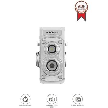 Torima CMR44 Mini Retro Beyaz Dijital Fotoğraf Makinesi