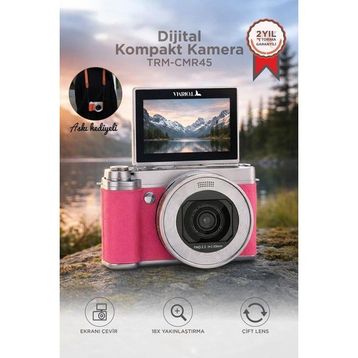 Torima CMR45 Pembe Dijital Fotoğraf Makinesi