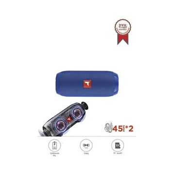 Torima D47 Mavi Kablosuz Taşınabilir TWS Bluetooth Hoparlör