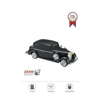 Torima D55 Siyah Retro Araba Tasarımlı Bluetooth Hoparlör