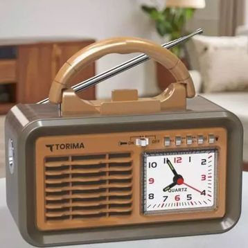 Torima D60 Kahverengi Nostalji Radyo Kablosuz Bluetooth Hoparlör