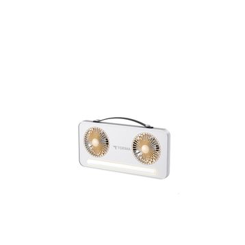 Torima F-23 Beyaz Led Mini Çift Fanlı Vantilatör