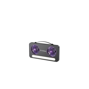 Torima F-23 Siyah Led Mini Çift Fanlı Vantilatör