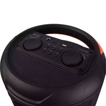 Torima KTS 2086 Siyah Çift Mikrofonlu RGB Ledli Taşınabilir Bluetooth Hoparlör