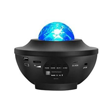 Torima LW-34 Siyah Starry Led Lazer Projektör Müzik Bluetooth Hoparlör