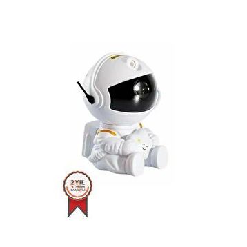 Torima LW-6 Mini Beyaz Yıldız Projektör Astronot Işıklı Galaksi Samanyolu Gece Lambası