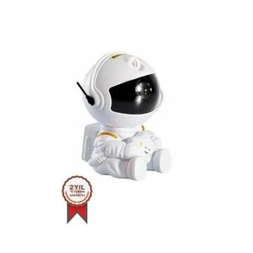 Torima LW-6 Mini Beyaz Yıldız Projektör Astronot Işıklı Galaksi Samanyolu Gece Lambası