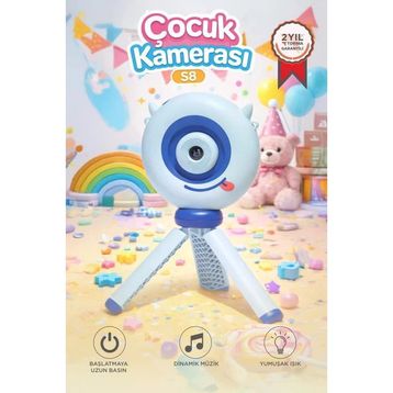 Torima S8 Mavi Dijital Çocuk Fotoğraf Makinesi