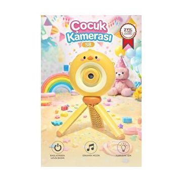Torima S8 Sarı Dijital Çocuk Fotoğraf Makinesi