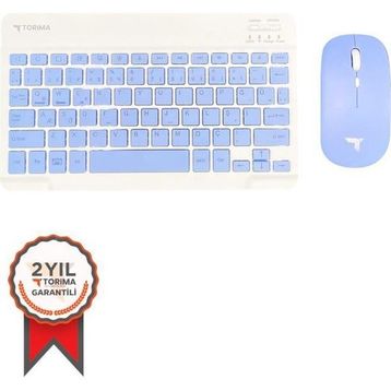 Torima TMK-04 Mavi TKL Kablosuz Klavye Mouse Seti