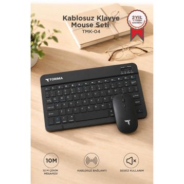 Torima TMK-04 Siyah TKL Kablosuz Klavye Mouse Seti