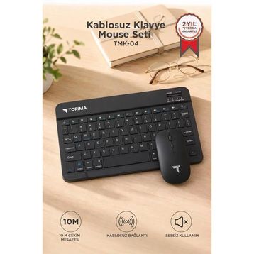 Torima TMK-04 Siyah TKL Kablosuz Klavye Mouse Seti