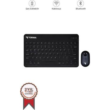 Torima TMK-08 Siyah TKL Kablosuz Klavye Mouse Seti