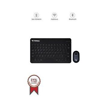 Torima TMK-08 Siyah TKL Kablosuz Klavye Mouse Seti