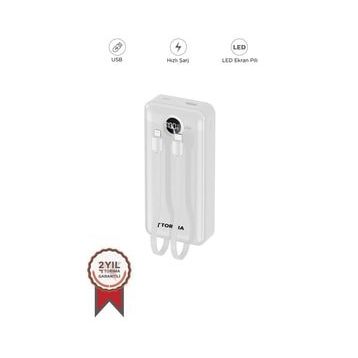 Torima TRM-1015 Beyaz 10000 mAh Powerbank