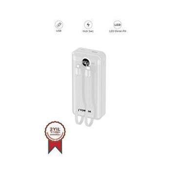 Torima TRM-1015 Beyaz 10000 mAh Powerbank